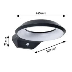 Væglampe Med Sensor ^ Paulmann Anela LED-sensor-væglampe 3.000 K