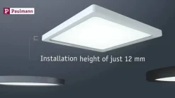 Paulmann Indbygningsspots > Areo LED-panel rund sort 3000K Ø17,5cm