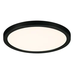 Paulmann Indbygningsspots > Areo LED-panel rund sort 3000K Ø17,5cm