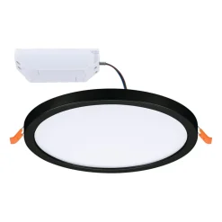 Paulmann Indbygningsspots > Areo LED-panel rund sort 3000K Ø17,5cm
