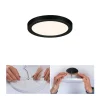 Paulmann Loftlamper|Indbygningsspots > Areo LED-panel rund sort 3000K Ø11,8cm