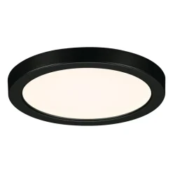 Paulmann Loftlamper|Indbygningsspots > Areo LED-panel rund sort 3000K Ø11,8cm