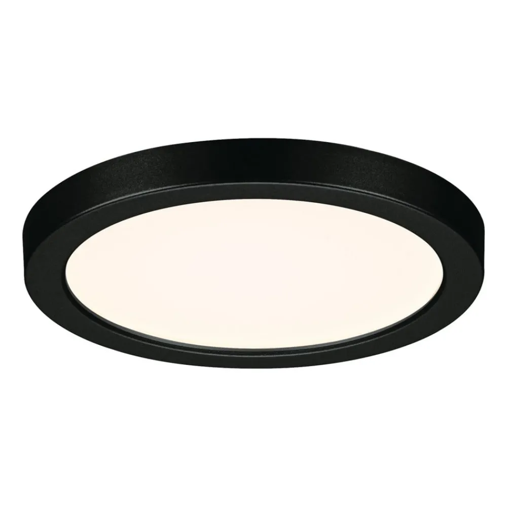 Paulmann Loftlamper|Indbygningsspots > Areo LED-panel rund sort 3000K Ø11,8cm
