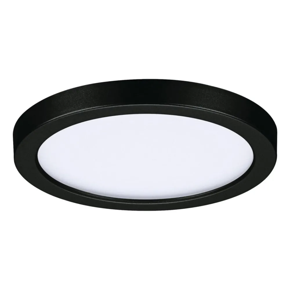 Paulmann Loftlamper|Indbygningsspots > Areo LED-panel rund sort 3000K Ø11,8cm