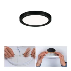 Paulmann Loftlamper > Areo LED-panel rund sort 4000K Ø11,8cm