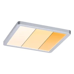 Paulmann Loftlamper|Indbygningsspots > Areo Panel dimtowarm, kantet, krom 17,5cm