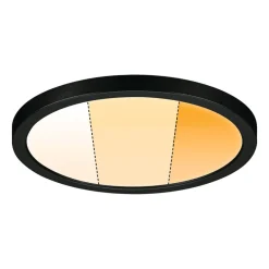 Paulmann Arbejdsrum/Kontor|Loftlamper > Areo Panel dimtowarm rund sort Ø17,5 cm