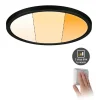 Paulmann Indbygningsspots > Areo Panel dimtowarm rund sort Ø23cm