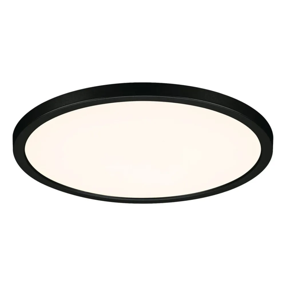 Paulmann Indbygningsspots > Areo Panel dimtowarm rund sort Ø23cm