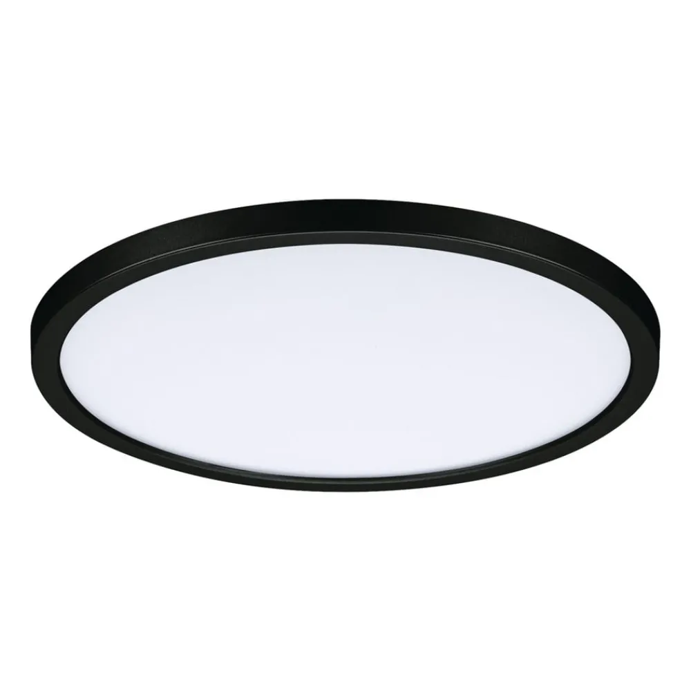 Paulmann Indbygningsspots > Areo Panel dimtowarm rund sort Ø23cm