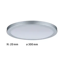 Loftlamper ^ Paulmann Atria LED-loftlampe Ø30 cm krom