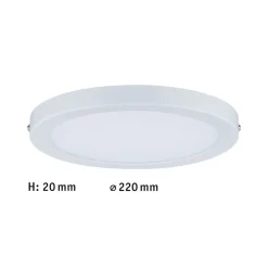 Paulmann Arbejdsrum/Kontor|Loftlamper > Atria LED-loftlampe Ø 22 cm, mat hvid