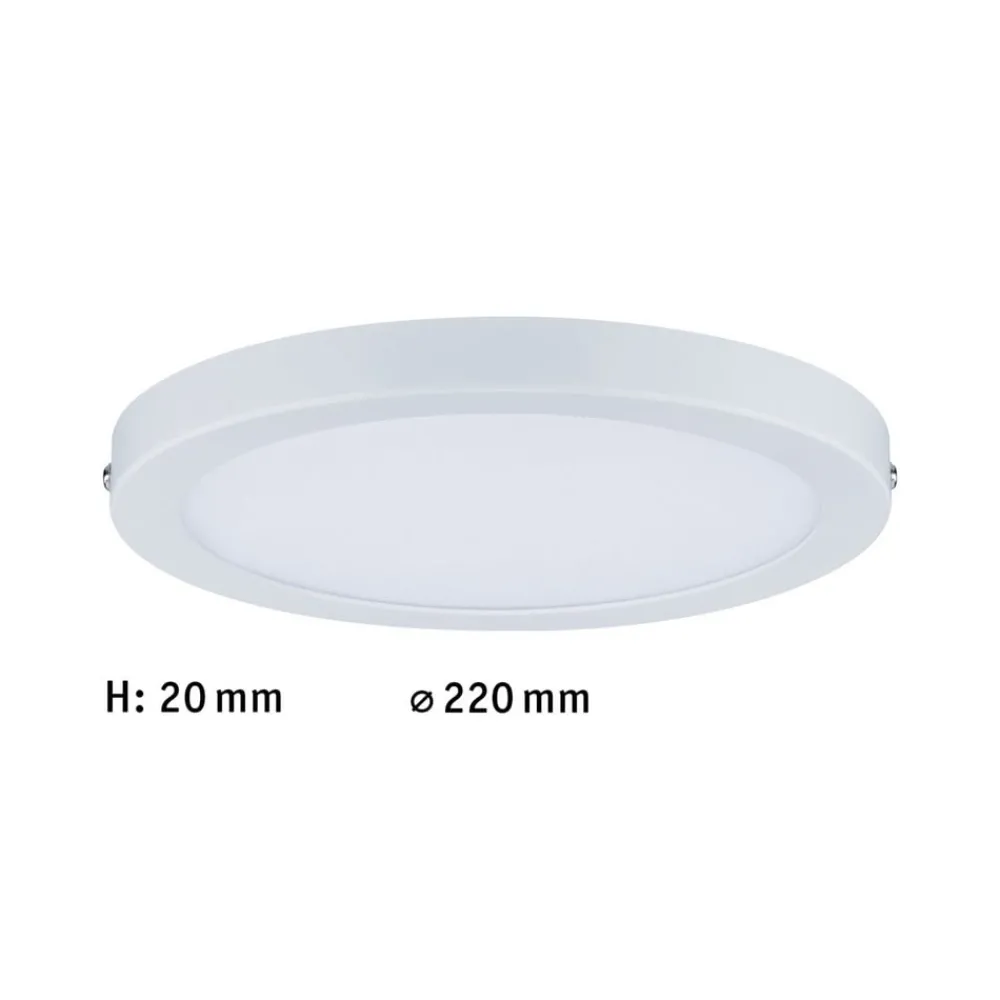 Paulmann Arbejdsrum/Kontor|Loftlamper > Atria LED-loftlampe Ø 22 cm, mat hvid