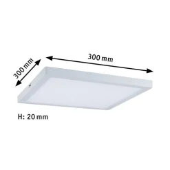 Paulmann Arbejdsrum/Kontor|Loftlamper > Atria loftlampe 2.700 K 30 x 30 cm, hvid