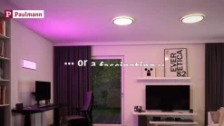 Paulmann Loftlamper > Atria Shine panel dim krom RGBW 58x20