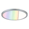 Loftlamper ^ Paulmann Atria Shine Panel dæmpet krom RGBW Ø29cm