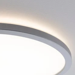 Arbejdsrum/Kontor|Loftlamper ^ Paulmann Atria Shine Panel on/off krom 830 Ø19cm
