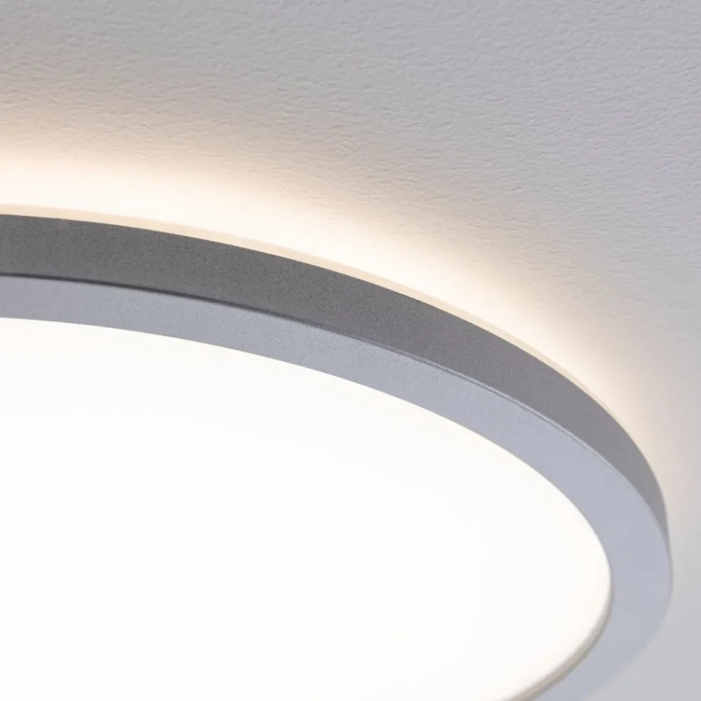 Arbejdsrum/Kontor|Loftlamper ^ Paulmann Atria Shine Panel on/off krom 830 Ø19cm