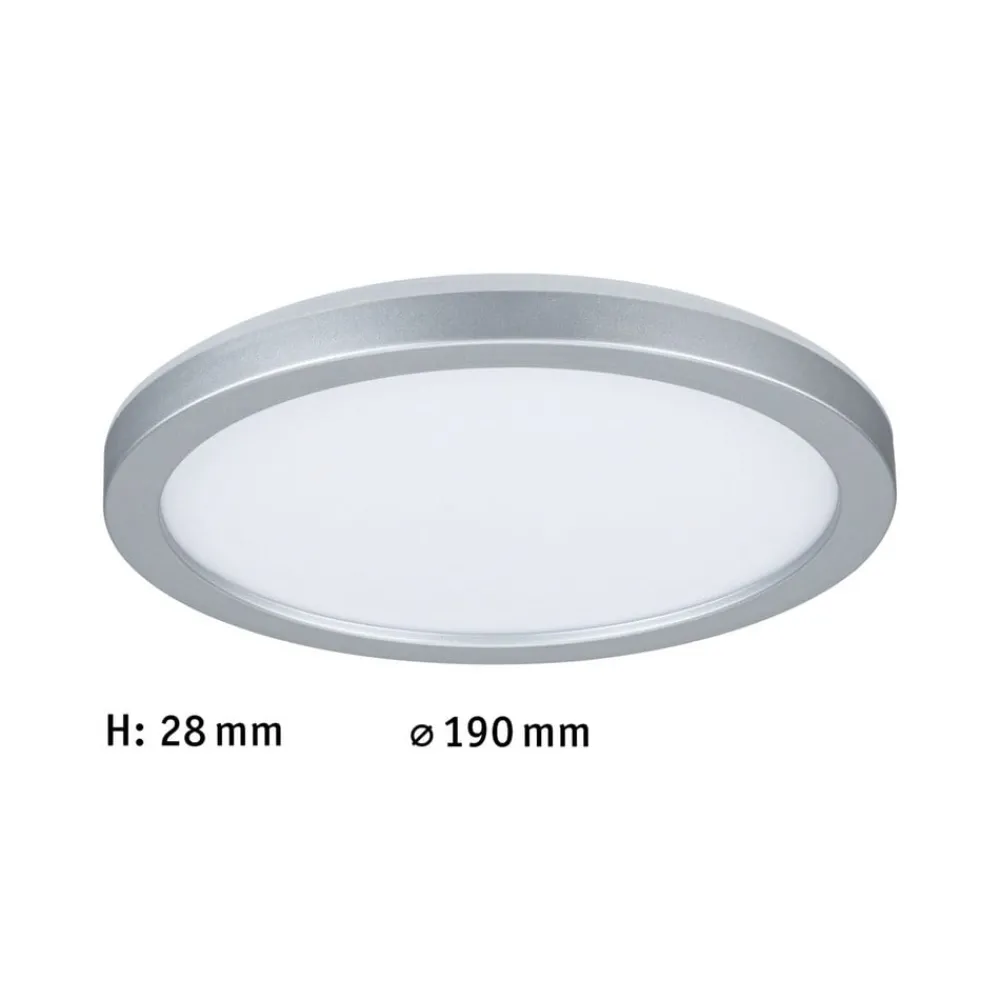 Arbejdsrum/Kontor|Loftlamper ^ Paulmann Atria Shine Panel on/off krom 830 Ø19cm