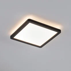 Arbejdsrum/Kontor|Loftlamper ^ Paulmann Atria Shine panel on/off sort 830 19x19