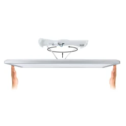 Arbejdsrum/Kontor|Loftlamper ^ Paulmann Atria Shine panel 3-step krom 830 58x20