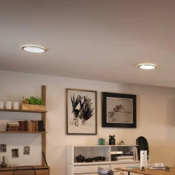 Paulmann Arbejdsrum/Kontor|Loftlamper > Atria Shine Panel tænd/sluk krom 830 Ø29cm