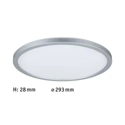 Paulmann Arbejdsrum/Kontor|Loftlamper > Atria Shine Panel tænd/sluk krom 830 Ø29cm