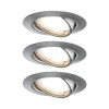 Indbygningsspots ^ Paulmann Base, LED-indbygningsspot, 3 sæt, jern