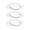Indbygningsspots|Spotlights ^ Paulmann Base LED-spot, 3x, 3-step-dim hvid