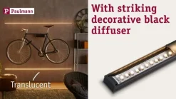 Paulmann Dekorationsbelysning|Led Strips > Base Profil, sort, hvid, 1 m
