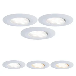 Paulmann Udendørs Loftlamper|Indbygningsspots > Calla drejelig on/off Ø9cm CCT hvid 3 stk