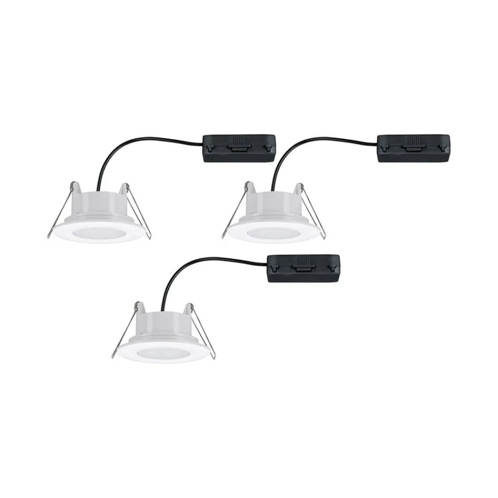 Paulmann Udendørs Loftlamper|Indbygningsspots > Calla drejelig on/off Ø9cm CCT hvid 3 stk