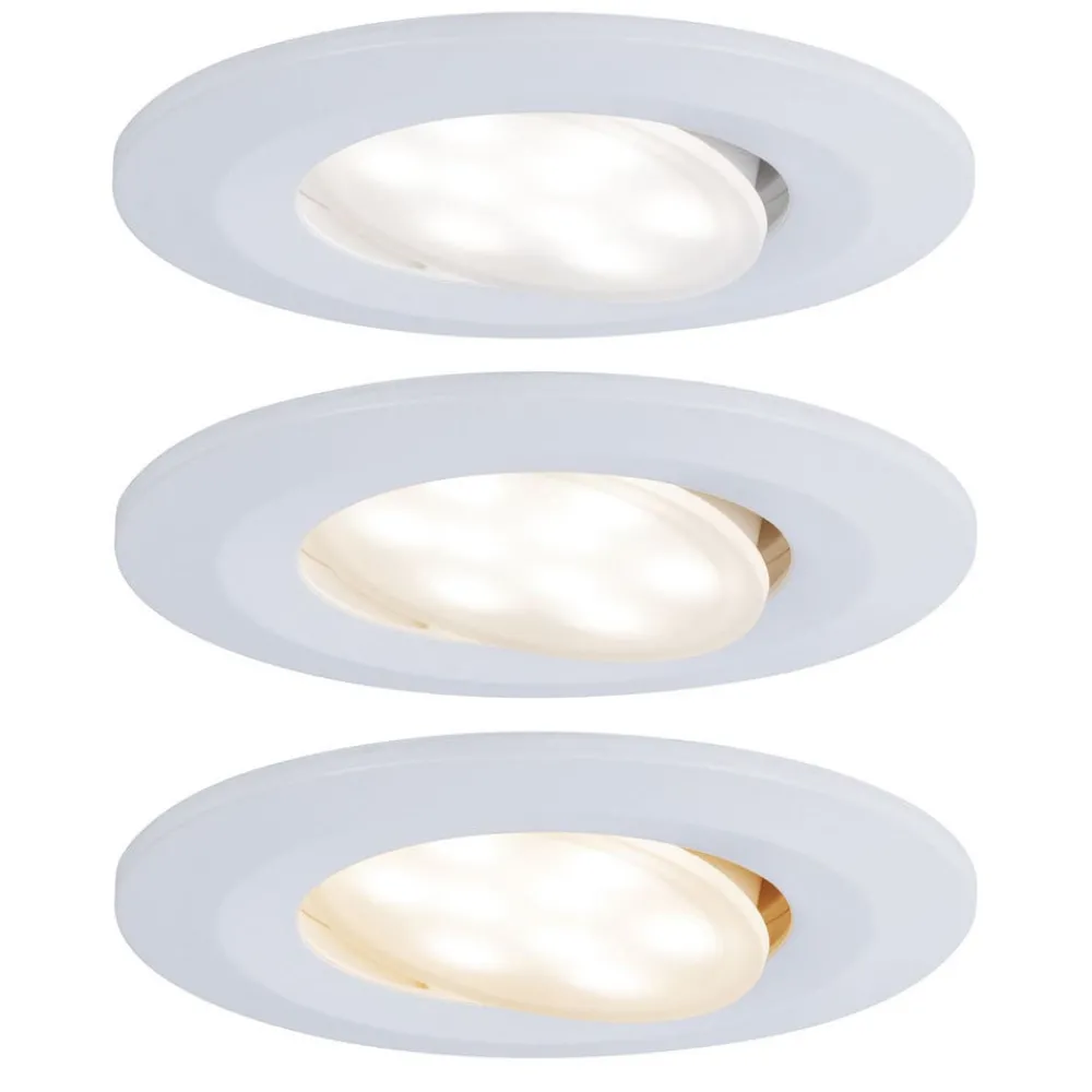 Paulmann Udendørs Loftlamper|Indbygningsspots > Calla drejelig on/off Ø9cm CCT hvid 3 stk