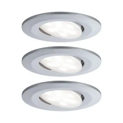 Paulmann Udendørs Loftlamper|Indbygningsspots > Calla drejelig on/off 9cm 840 3 stk krom