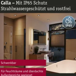 Paulmann Loftlamper|Indbygningsspots > Calla, sort drejelig 4.000K ikke dæmpbar 10s