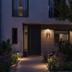 Gadebelysning ^ Paulmann Capea LED-gadelampe, antracitgrå aluminium