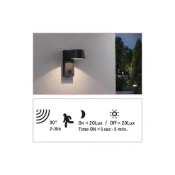 Paulmann Væglampe Med Sensor|Væglamper > Capea udendørs LED-væglampe med sensor