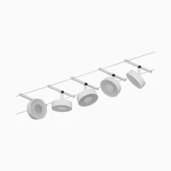 Arbejdsrum/Kontor ^ Paulmann Circle LED-wiresystem 5 lk, mat hvid