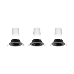 Paulmann Loftlamper|Indbygningsspots > Coin Base LED indbygningsspot sort 3 RGBW ZigBee
