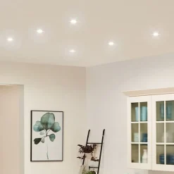 Paulmann Loftlamper|Indbygningsspots > Coin Slim LED-spot 3stk kantet alu
