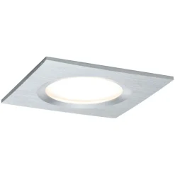 Paulmann Loftlamper|Indbygningsspots > Coin Slim LED-spot 3stk kantet alu