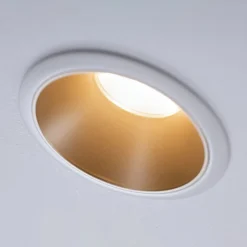 Paulmann Loftlamper|Indbygningsspots > Cole LED-spot, guld-hvid, 3-sæt