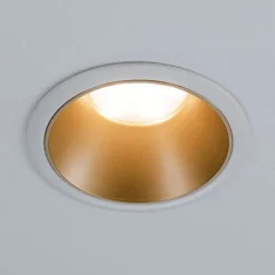 Indbygningsspots ^ Paulmann Cole LED-spotlight, gylden-hvid