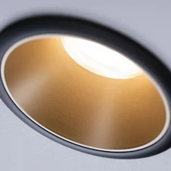 Paulmann Indbygningsspots|Spotlights > Cole Spotlight GU10, sort/guld