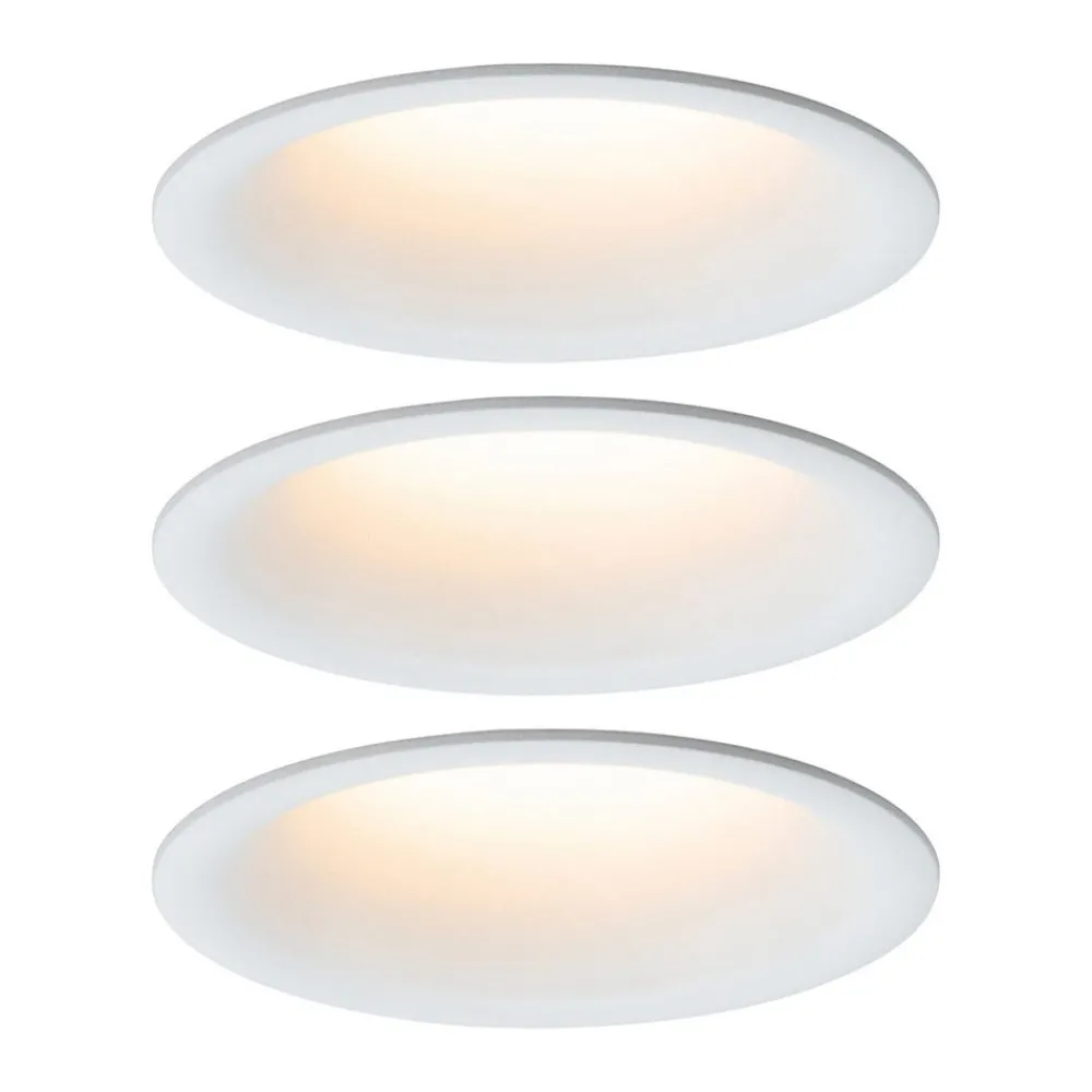 Loftlamper|Indbygningsspots ^ Paulmann Cymbal 3 x 6 W, warmdim, IP44