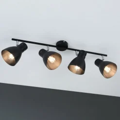Loftlamper|Spotlights ^ Paulmann Davy loftlampe, sort, 4 lyskilder