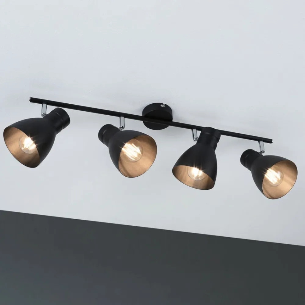 Loftlamper|Spotlights ^ Paulmann Davy loftlampe, sort, 4 lyskilder