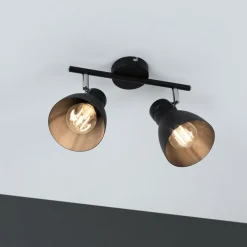 Paulmann Spotlights > Davy loftlampe, sort, 2 lyskilder
