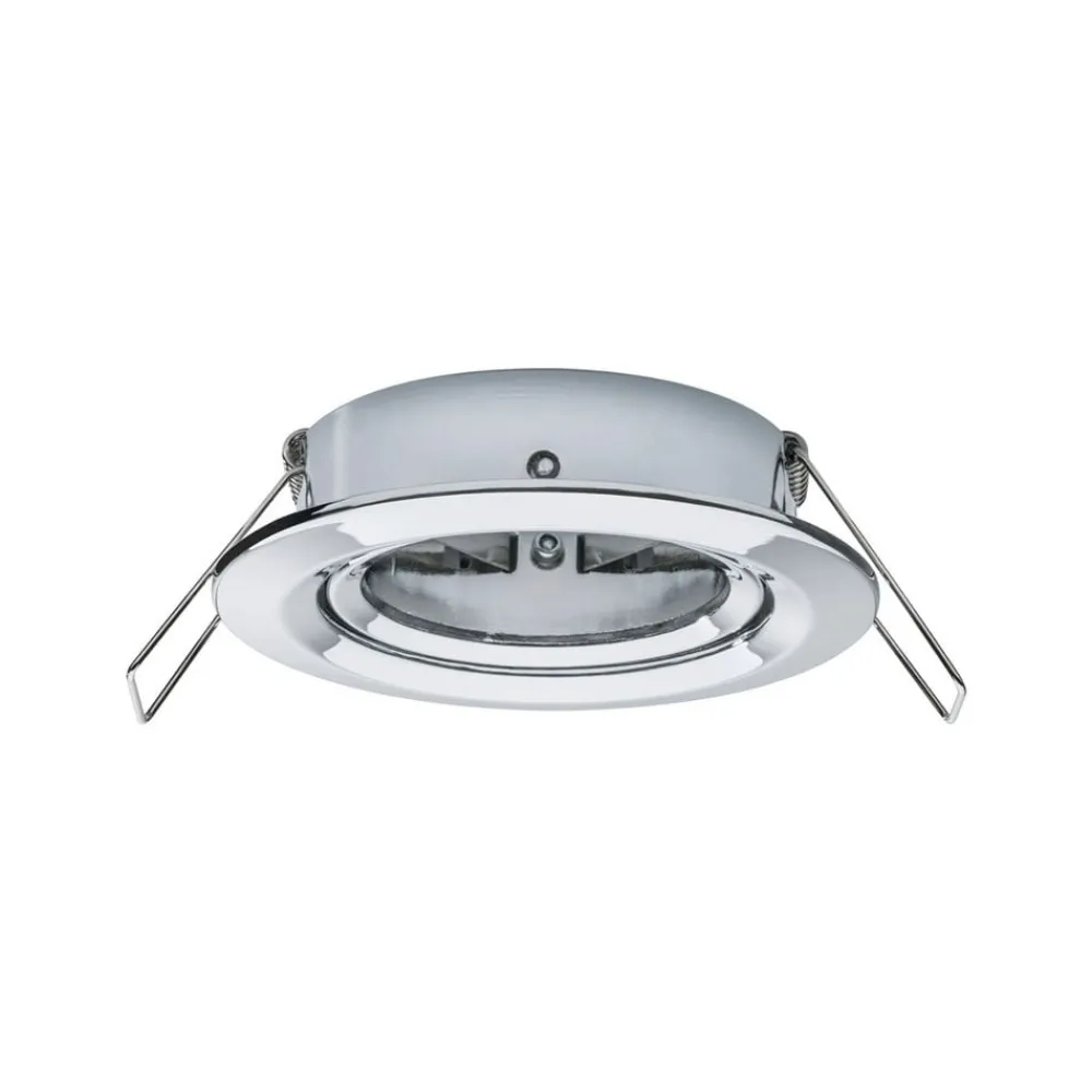 Paulmann Loftlamper|Indbygningsspots > 3-delt spot Nova rund vippes/dæmpes, krom