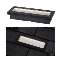 Paulmann Solcellelamper|Nedgravet Udebelysning > Domenic LED solcelle indbygningsgulvlampe 20x8cm